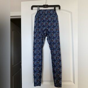 Buffbunny Collection Floral Blue Leggings